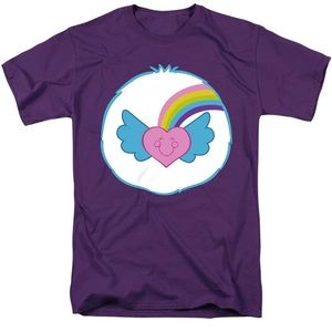 Care Bear Dream Bright Belly Purple T-Shirt Costume Adult Large Men Women